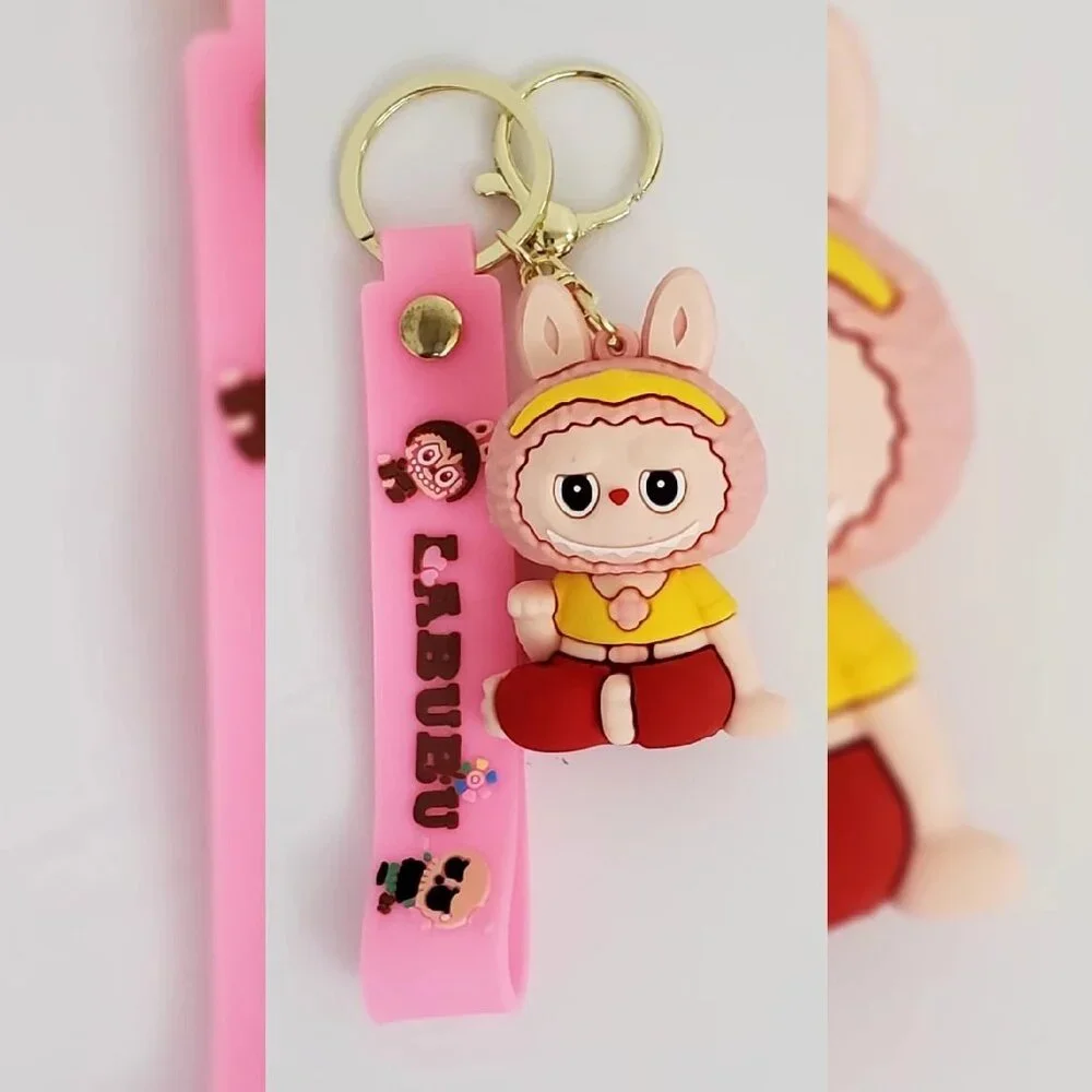 NWT LABUBU MONSTER KEY CHAIN MULTICOLOR 3D LOGO